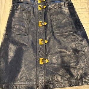 Tory Burch Leather Skirt